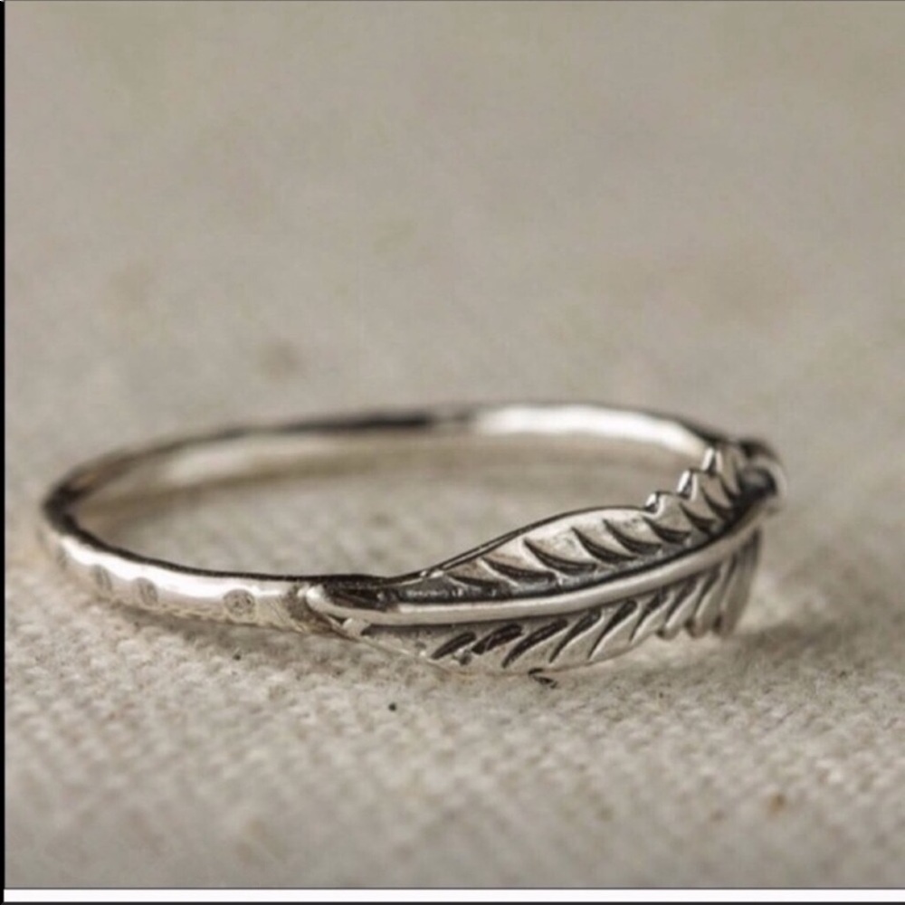 925 ANTIQUE LEAF 🍂 RING - Picture 6 of 6